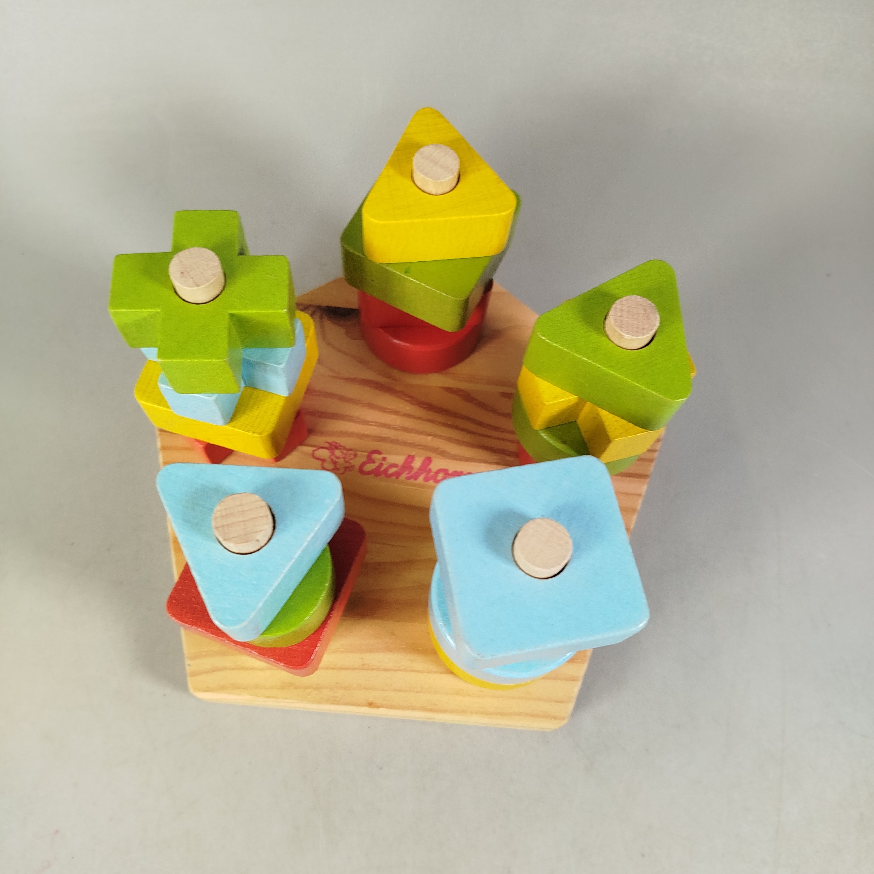 Eichhorn Holz Steckspiel & Sortierspiel, gebraucht, ab 1 2 3 Jahre | ✅ geprüft